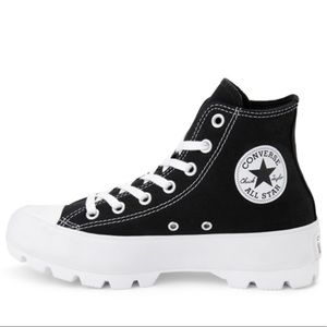 Womens Converse Chuck Taylor All Star Hi Lugged Sneaker - Black